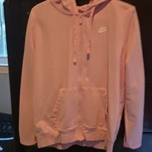 Nike Light Pink Zip-Up Hoodie